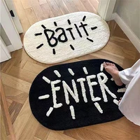 creative letter door carpet non slip absorbent floor mat soft machine washable foot mat carpet bedroom door mat