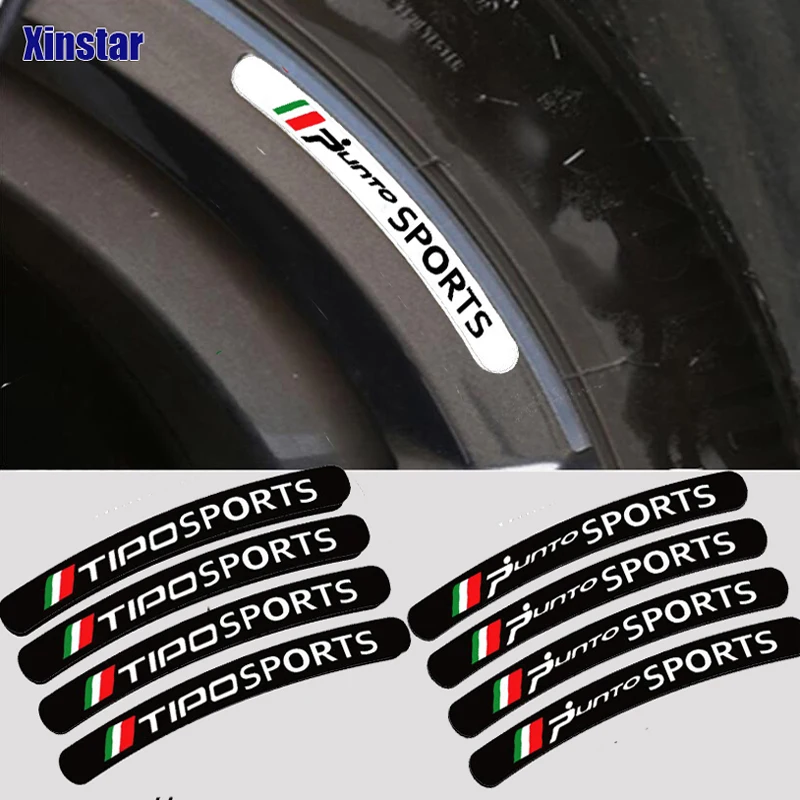 Автомобильная наклейка на обод колеса для Fiat Punto Tipo