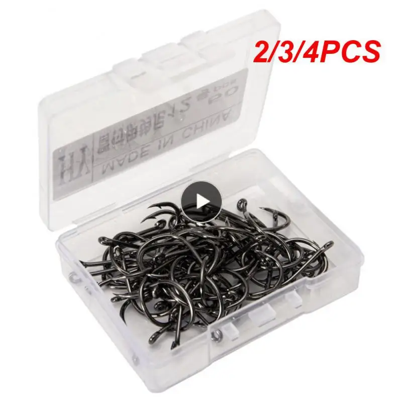

2/3/4PCS Sharp Fish Hook Multiple Uses Ordinary Hook High Carbon Steel Fishing Accessories Fishing Gear With Ring