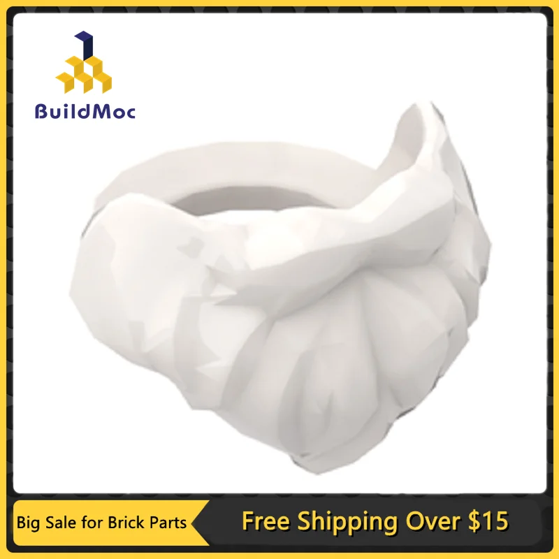 

10Pcs MOC Parts 93223 Beard Mustache Short Compatible Bricks DIY Assmble Building Blocks Particle Kid Puzzle Brain Toy Gift