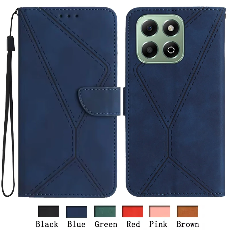 Защитный чехол для Huawei Honor X6b X7b 4G X8b X9b HonorX6b JDY-LX1 LX2 Кожаные чехлы-кошельки с