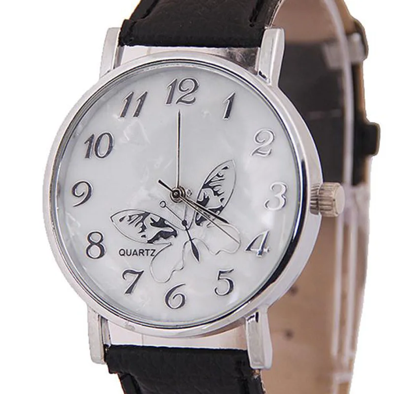 

2022 Mode Vlinder Horloges Vrouwen Horloge Lederen Quartz Horloges Casual Dames Horloges Klok Groothandel Prijs Dropshipping