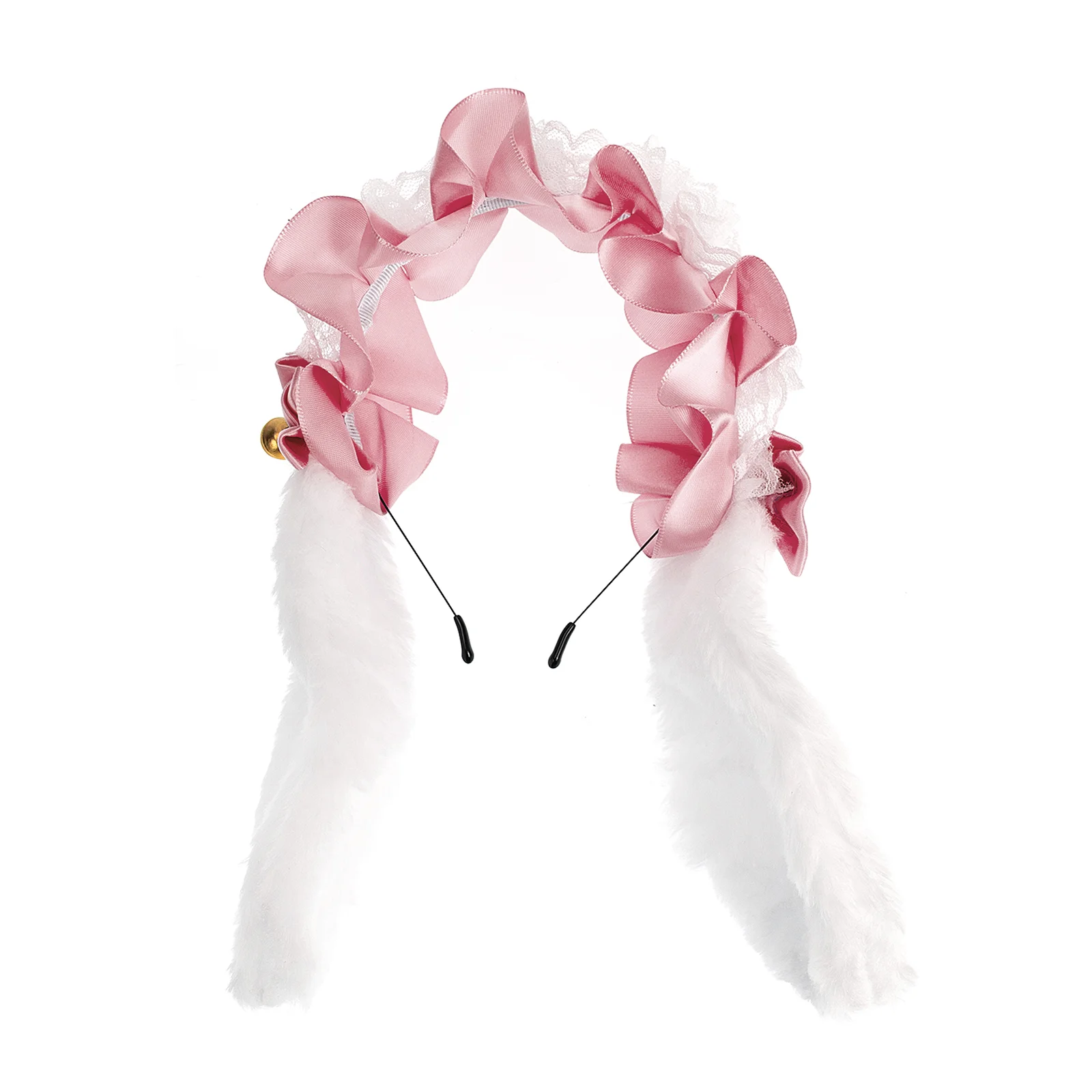 

Bunny Ears Lolita Headband Ribbon Bow Hair Clip Costume Headwear Anime Ears Party Hair Accessory For Holiday Party