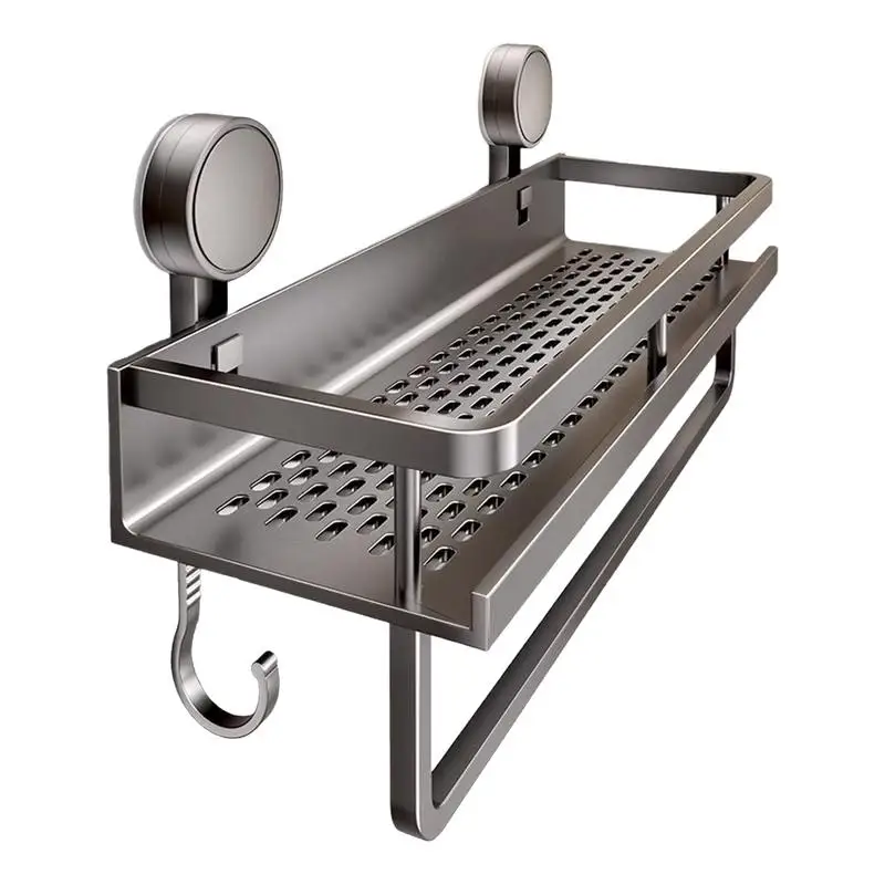 Алюминиевые полки для ванной комнаты с присоской угловая полка без сверления