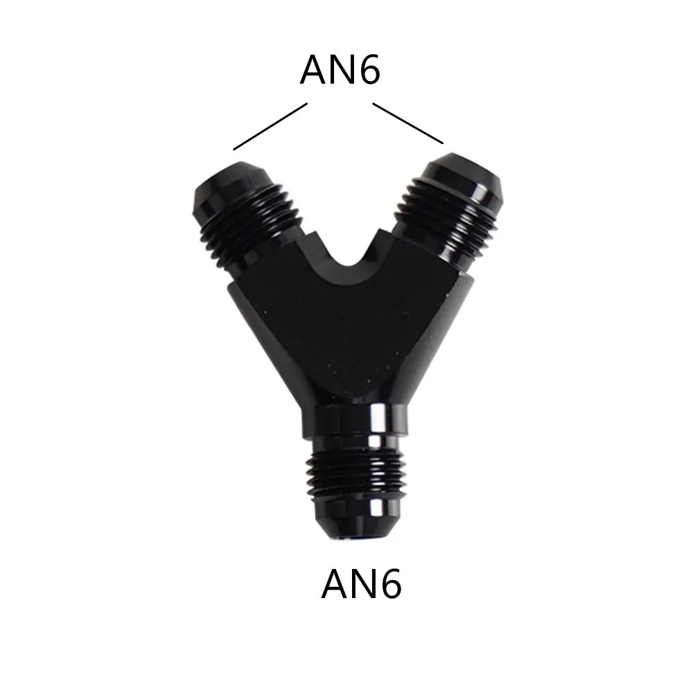 

Горячая Распродажа Tee соединение масляной трубы AN4 AN6 AN8 AN10 Y блок адаптера наружная резьба топливный шланг фитинги адаптеры универсальный алюминий