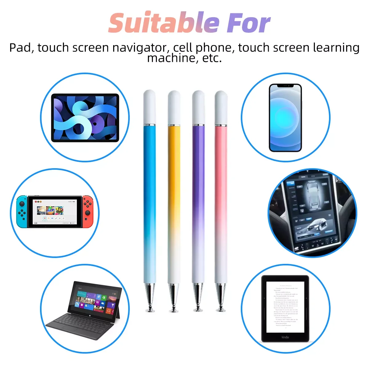 

Touch Pen For Tablet Mobile Stylus Pen For Phone Drawing for Xiaomi Samsung Stylus For Touch Screen Android Pen For iPad Pencil