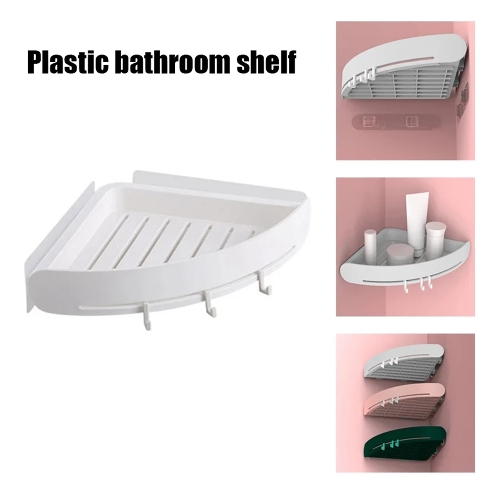 

Настенный стеллаж для хранения с крючком, модный бытовой держатель, органайзер для хранения аксессуаров для ванной комнаты