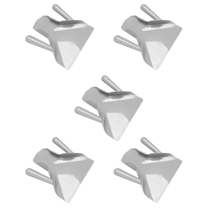 

5X Plastic Chip Scoop French Fries Shovel Loader Chip Packaging Shovel Funnel Popcorn Fast Food Double Handle