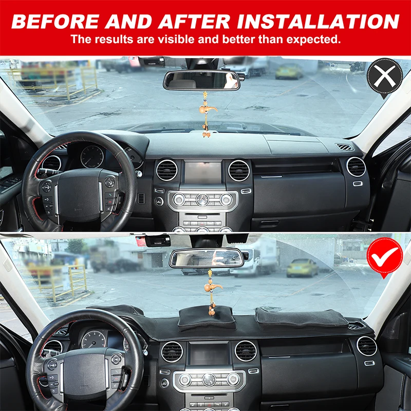 Фото Для Land Rover Discovery 4 2010-2016 приборная панель для хранения солнцезащитный коврик изоляционный коврик органайзер для приборной панели автоаксессуары №3
