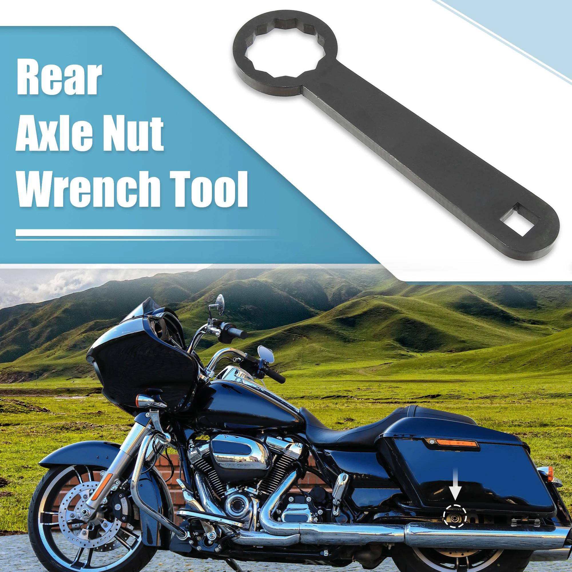 

Motoforti Rear Axle 36mm Wrench Tool Rear Wheel Axle Torque Wrench Hand Tool for Harley Davidson Touring Motorcycle HD-47925