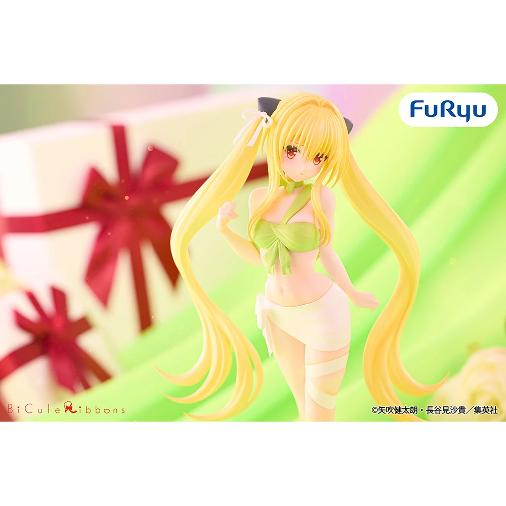 Фото В наличии Оригинальная фигурка FuRyu BiCute Ribbons To LOVEru Darkness Konjiki no Yami, коллекционная модель, подарок на день рождения. №3