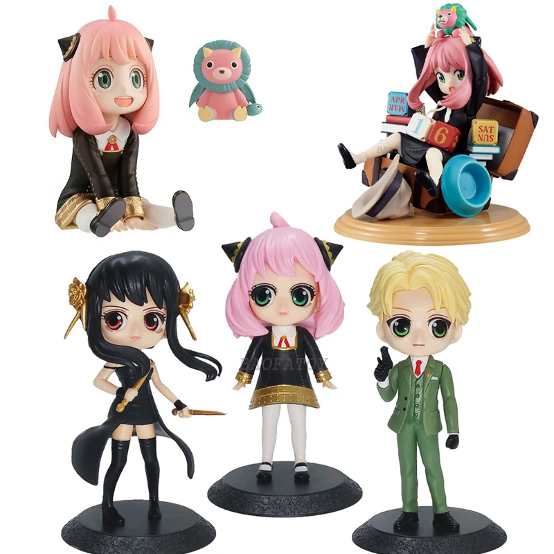 

14cm SPY FAMILY Anime Figure Anya Forger Action Figure Loid Forger/Yor Forge Figurine Collection Model Doll Toys