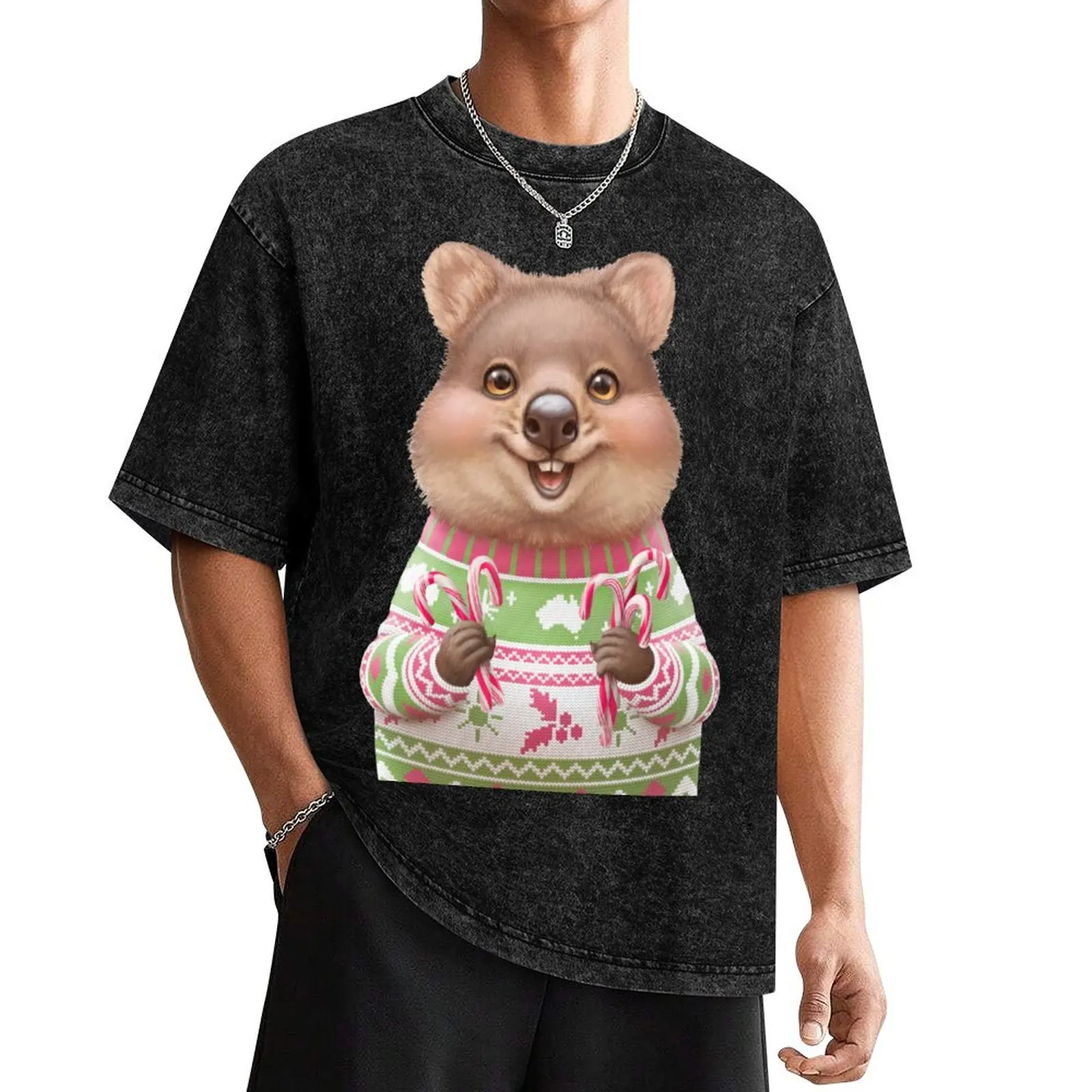 Хлопковая мужская футболка Quokka