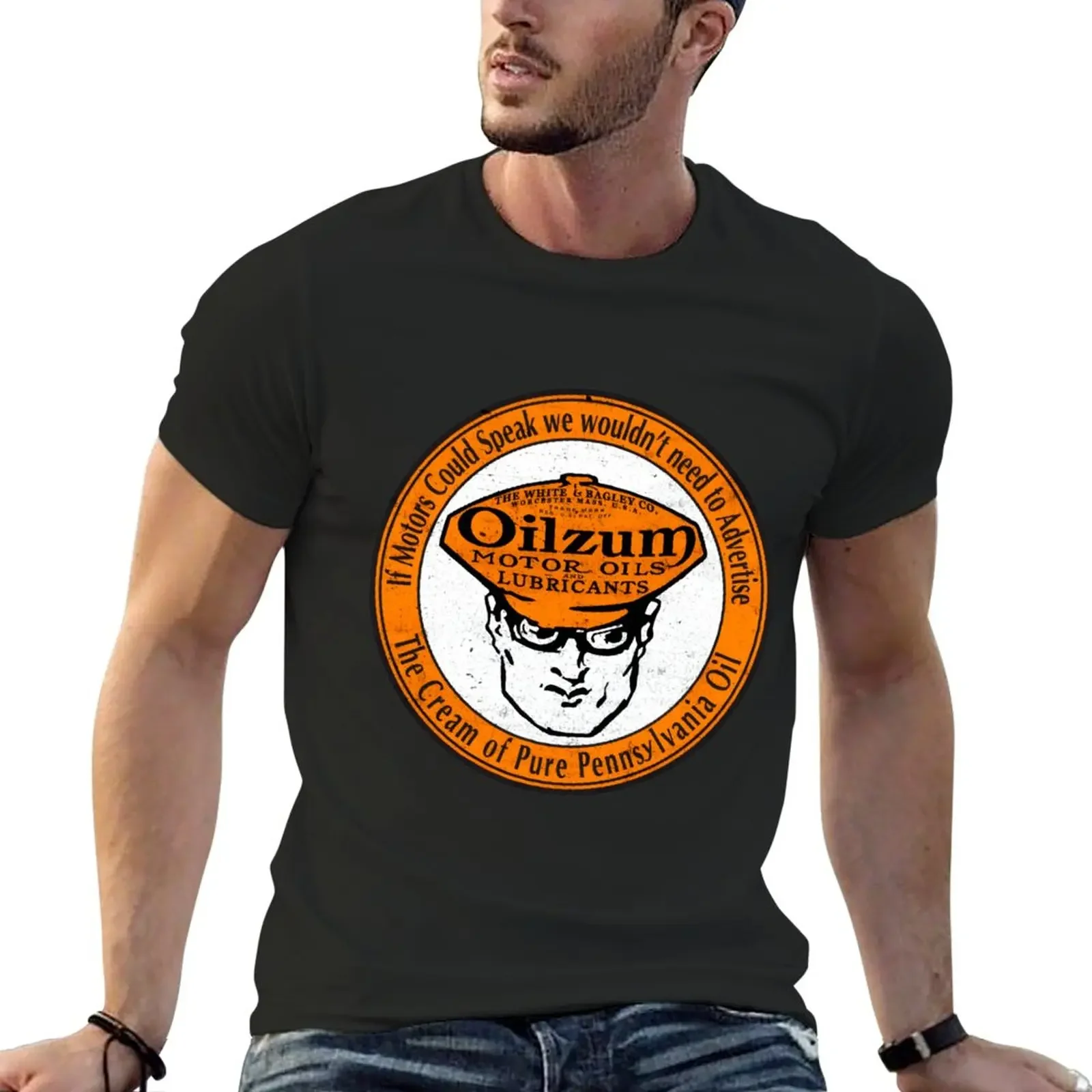 New Oilzum oil motor vintage sign Classic \t\t T-Shirt funny t shirt cute tops mens graphic t-shirts big and tall