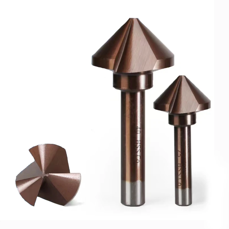 

Cutter 3 Deburring Reaming Speed High Countersink Drill Flutes Cobalt For Chamfering Degree 90 Bit Steel Metalworking Drill