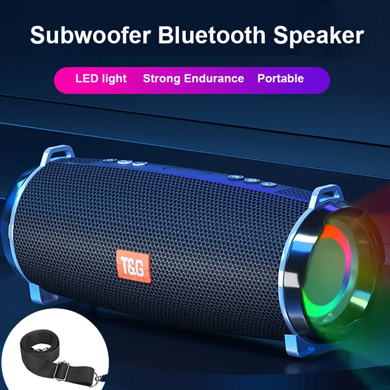 Мощная Bluetooth-колонка Bluetooth-звуковая панель уличная стерео HIFI светодиодный