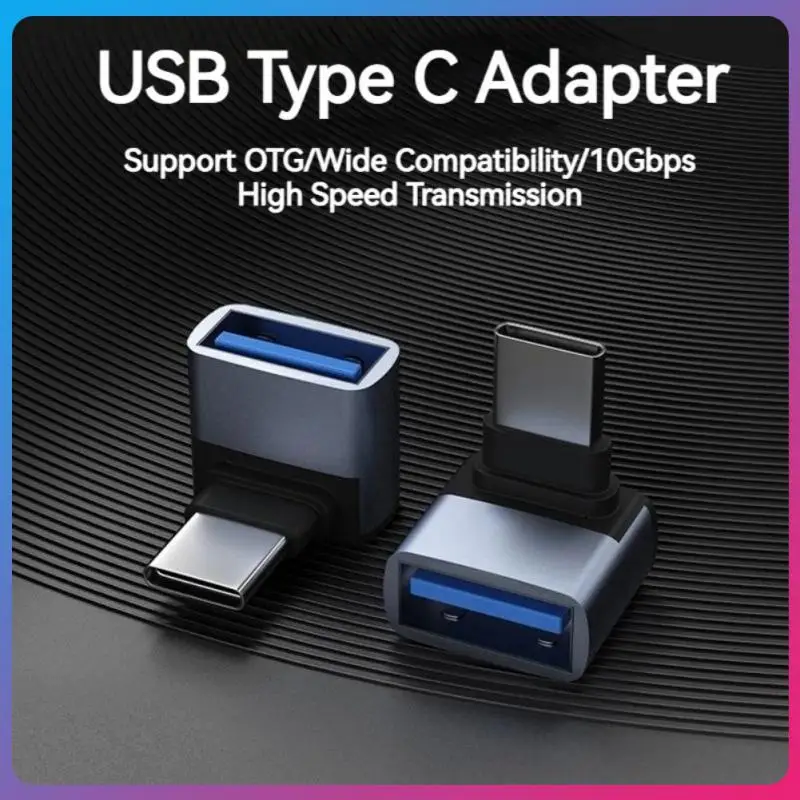 

Otg Adapter Fast Charging Charger Usb3.1 Female Adapter Data Adapter Universal 10gbps 90 Degree Elbow Adapter Female Adapter Hot