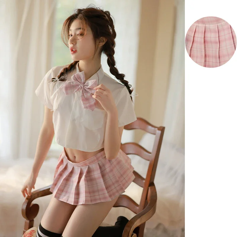 Японская школьная форма Женская Милая сексуальная модная женская короткая юбка