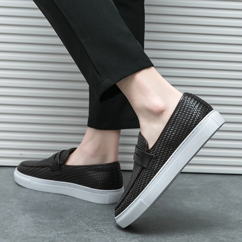 YOSBOGR ботинки с тафтингом из натуральной кожи четыре сезона для мужчин