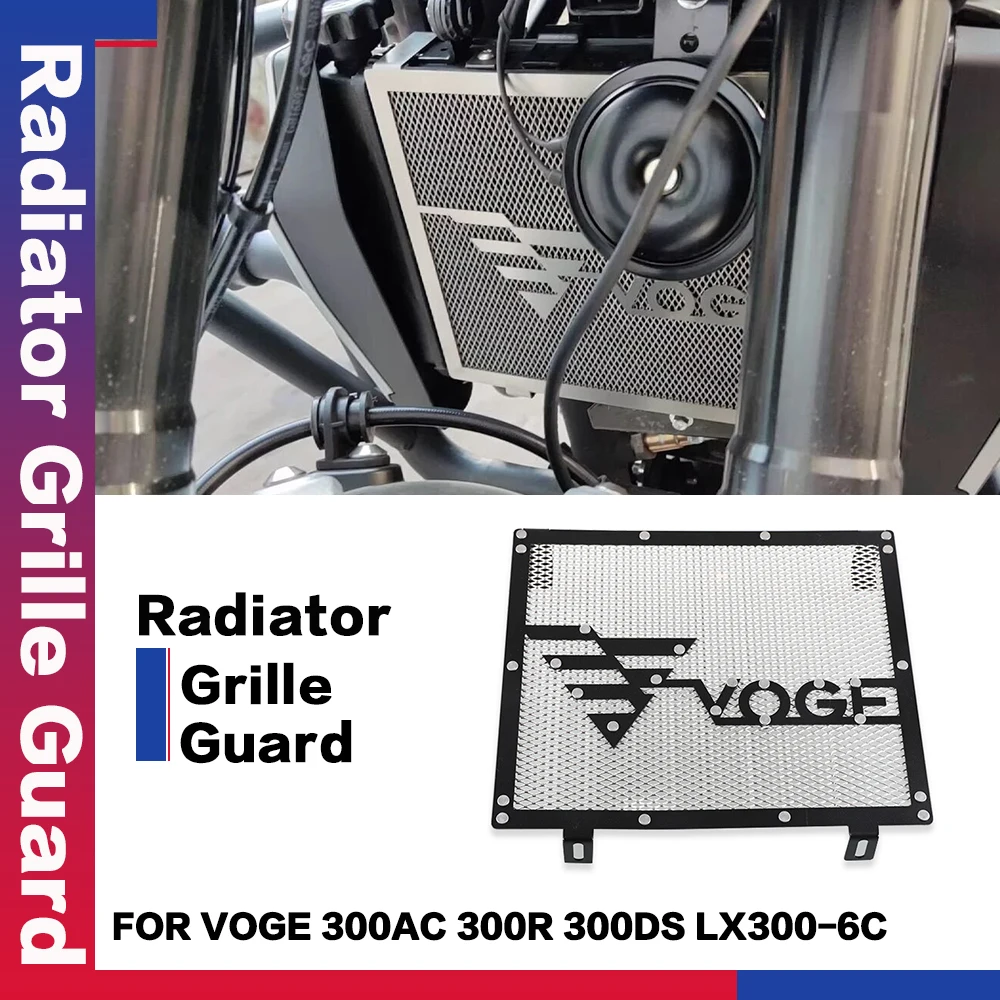 

Motorcycle Accessories Radiator Grille Guard Cover Protector Water Tank Protection Net For LONCIN VOGE 300AC 300R 300DS LX300-6C