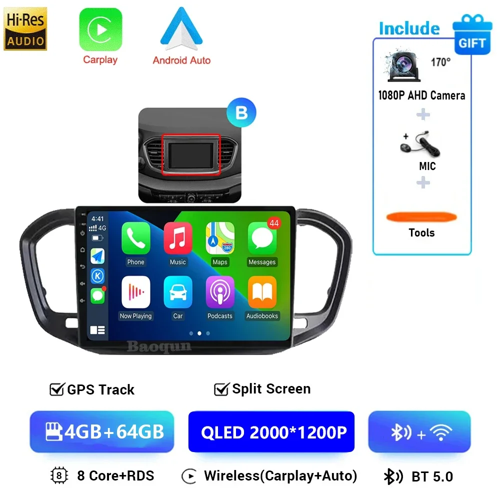 

Автомобильный радиоприемник Android 16 для LADA Vesta NG 2023 Carplay Auto DSP WIFI 4G BT Мультимедийная GPS 360-камера 2-диновый видеоDVD-плеер Стерео