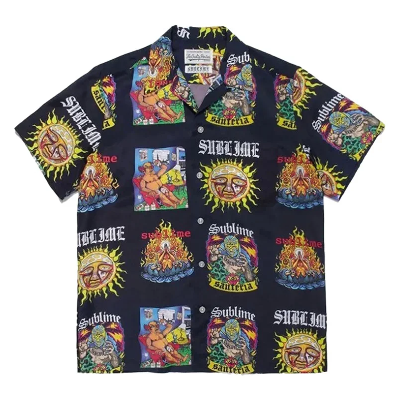 WACKO Гавайская рубашка с коротким рукавом