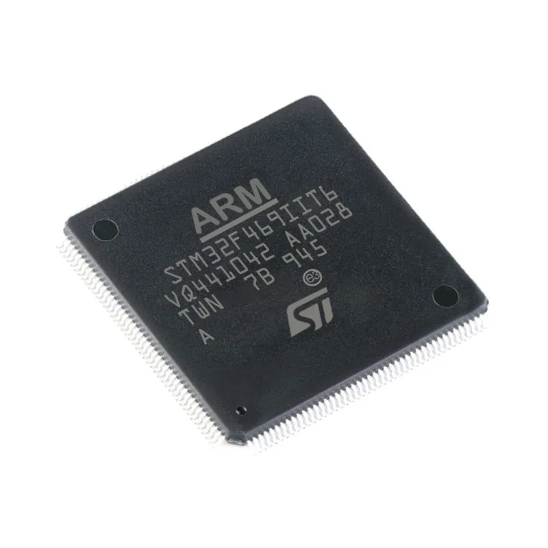 

STM32F469VET6 Original QFP-100 ARM Microcontrollers - MCU High-performance advanced line, ARM Cortex-M4 core DSP & FPU, 1 Mbyte