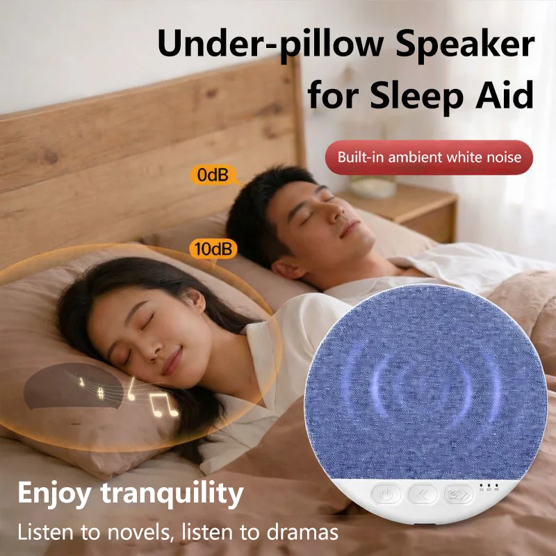 Фото Беспроводная Bluetooth-колонка для сна с мини-звуковым баром, звуками природы и белым шумом, ультратонкая, с таймером отключения, MP3-плеер №4