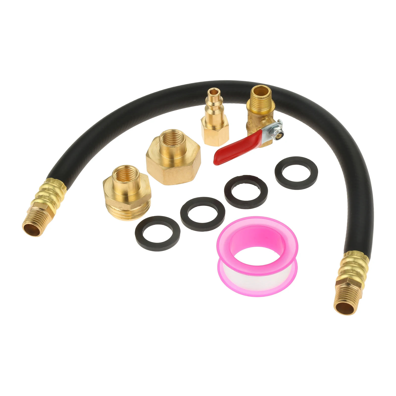 

RV Winterizing Kit and Sprinkler Blowout Adapter,16" Air Compressor Quick-Connect Plug with Valve,Water Blow Out Fitting Adapter