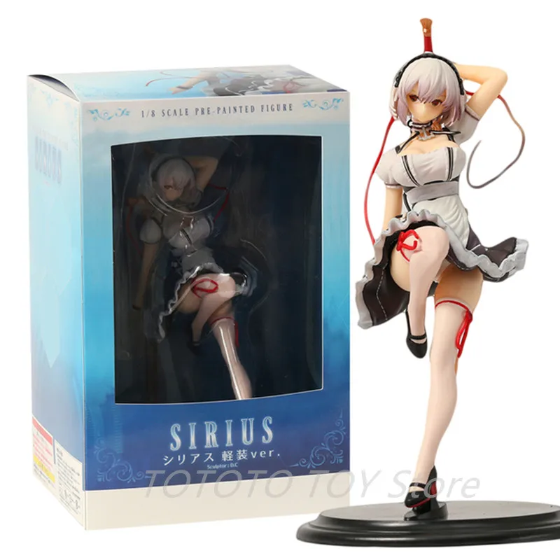 

21cm Azur Lane Sirius Sexy Nude Girl Model PVC Anime Action Hentai Figure Adult Collection Model Toys Doll Gifts