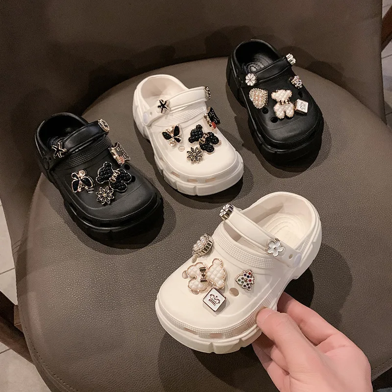 

Summer Kids Fashion Cartoon Slippers 2023Designer Garden Beach Sandals Girls Boy Baby Non-Slip Soft Soled Quick Drying Shoes New