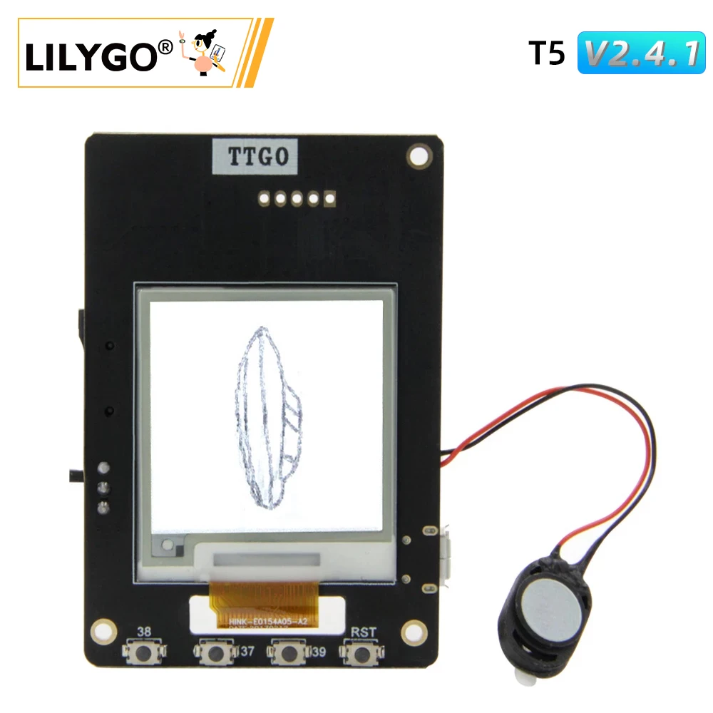 

LILYGO® TTGO T5 V2.4.1 Wifi And Bluetooth Basis ESP-32 Esp32 1.54/2.13/2.9 EPaper SPEAKER