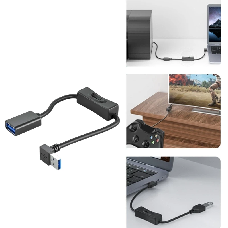Кабель USB с выключателем питания ВКЛ./ВЫКЛ. кабель-удлинитель верхним изгибом USB3.0