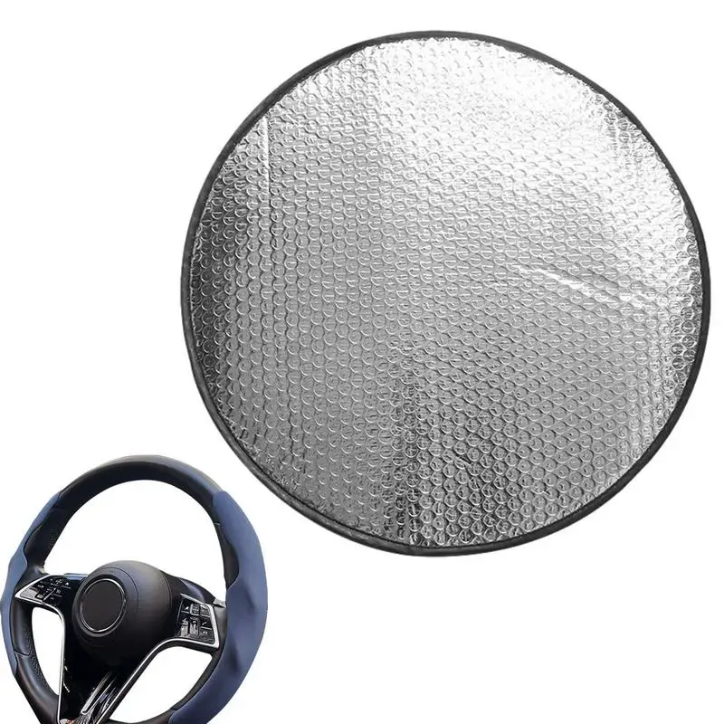 

Чехол на руль, солнцезащитный козырек из алюминиевой фольги, светоотражающий Внутренний чехол для автомобиля с эластичной лентой, защита от нагрева