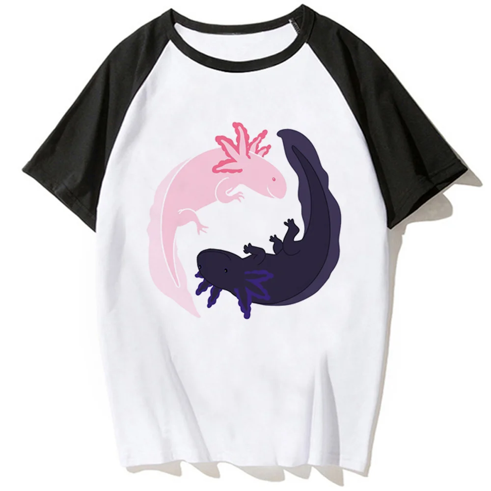 

Футболка Ajolote Axolotl Мужская, летняя уличная одежда, смешная комикс для мальчиков, Y2K