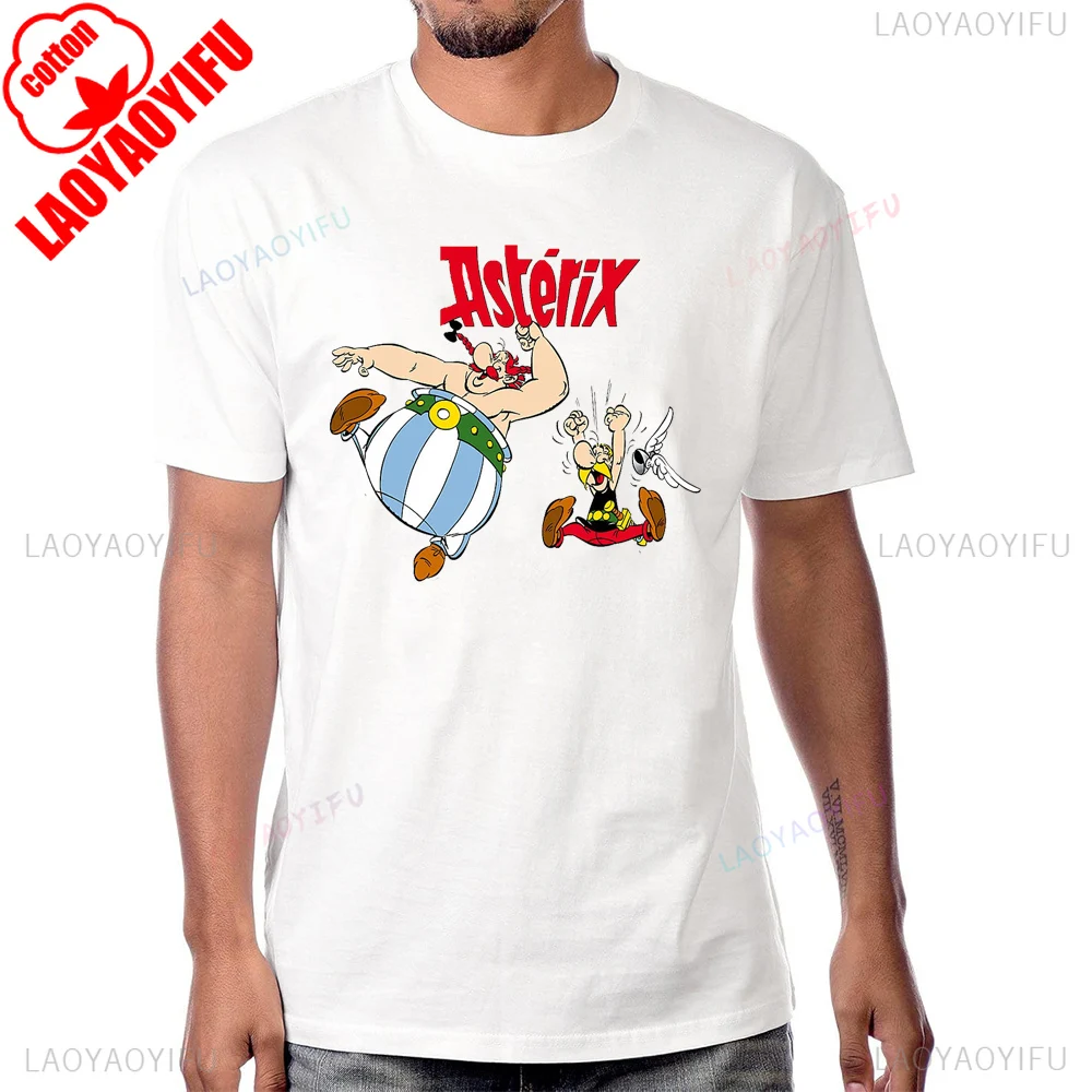 Новое поступление 2025 года футболка с героями мультфильмов Астерикс и Обеликс