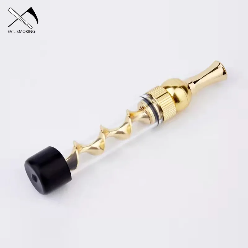 

EVIL SMOKING New High Quality 7p Mini Glass Twisted Blunt Tobacco Spiral Dry Burn Pipe Smoking Accessories