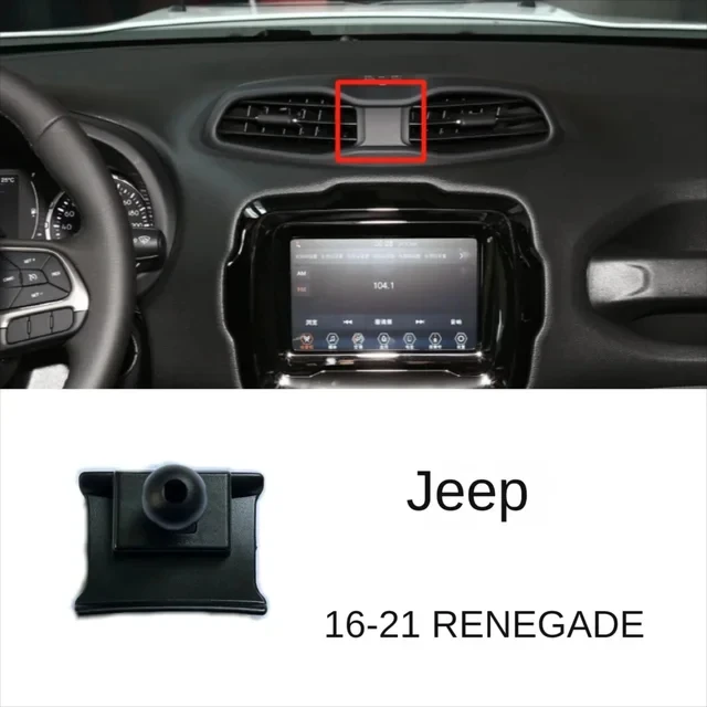 

Портативный автомобильный держатель для телефона, подставка для вентиляционного отверстия, навигационное крепление, фиксированный кронштейн с защитой от падения для Jeep Cherokee Grand Cherokee Renegade