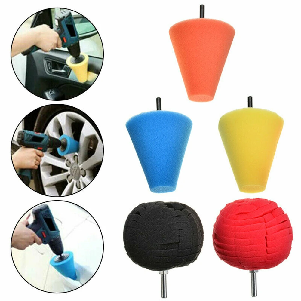 

Car Polishing Sponge Foam Cone Sponges Pad Polishing Wheel Polisher Buffing Sponge Wheel Hubs Polisher Buffer