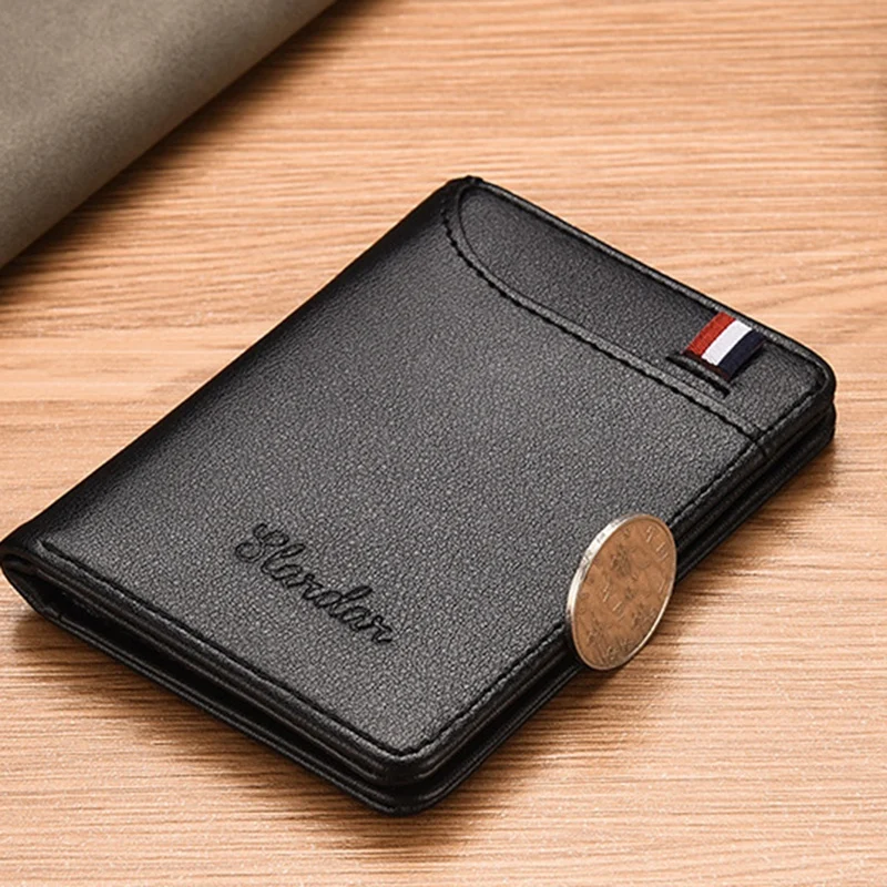 Ультратонкий мужской Чехол-портмоне с отделением для карт защитой от