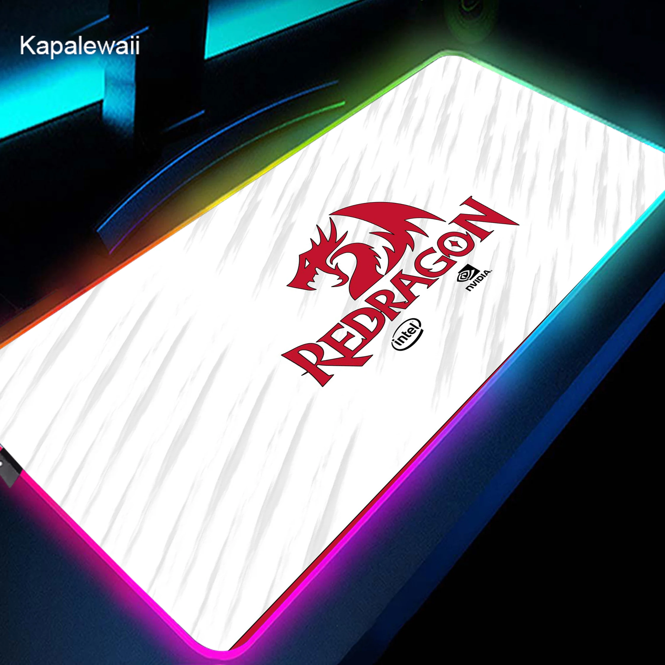 Компьютерный коврик для мыши игровые настольные коврики RGB Большой Подсветка