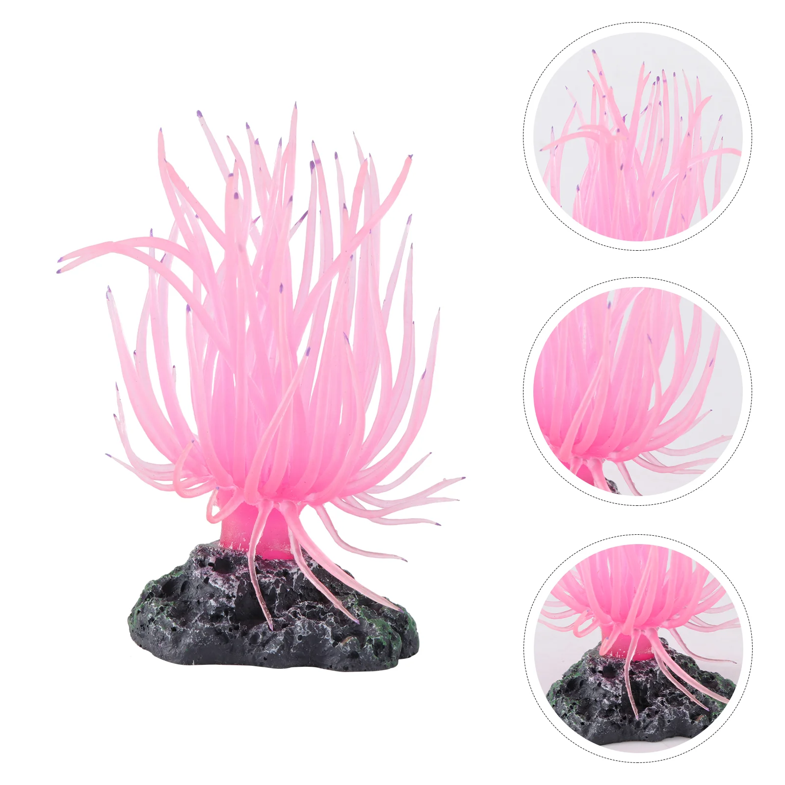 

Aquarium Coral Tank Artificial Silicone Decor Accessories Fake Landscape Sea Water Anemone Soft Decoration Reef Aquariums
