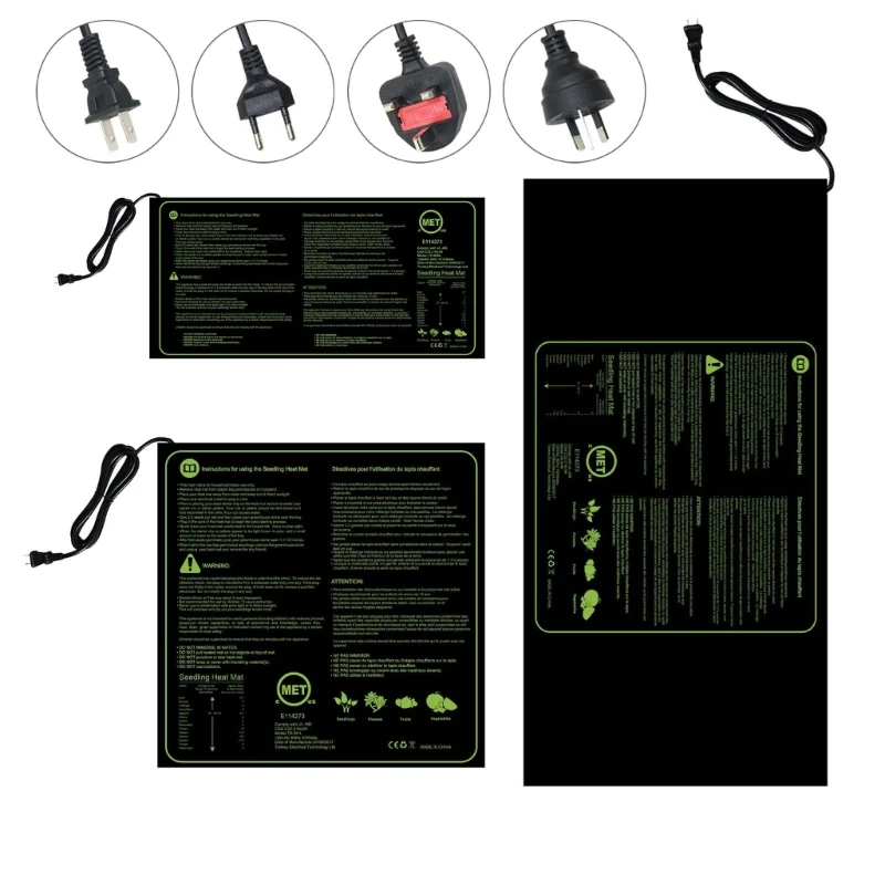 

Seedling Heat Mat for Seed Starting Waterproof Heating Pad Garden Indoor Plant