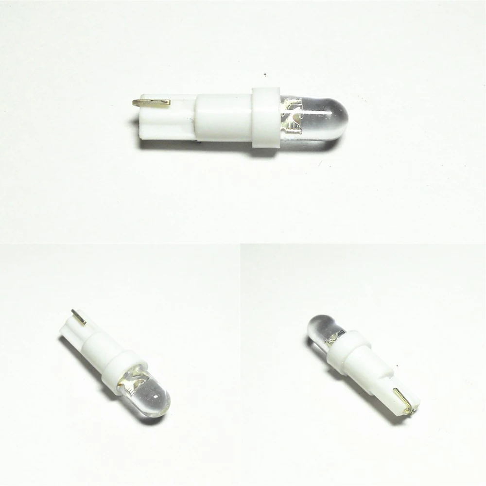 10 шт. T5 клиновидный W2 1 светодиод W5W фонарь Стайлинг автомобиля Приборная панель