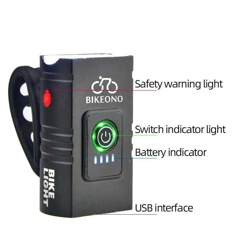 LED MTB Bicycle Light T6 1200mAh USB Bike Light Adjustable Zoom Bike Front Headlight Cycling Lamp Flashlight Lantern Accessories