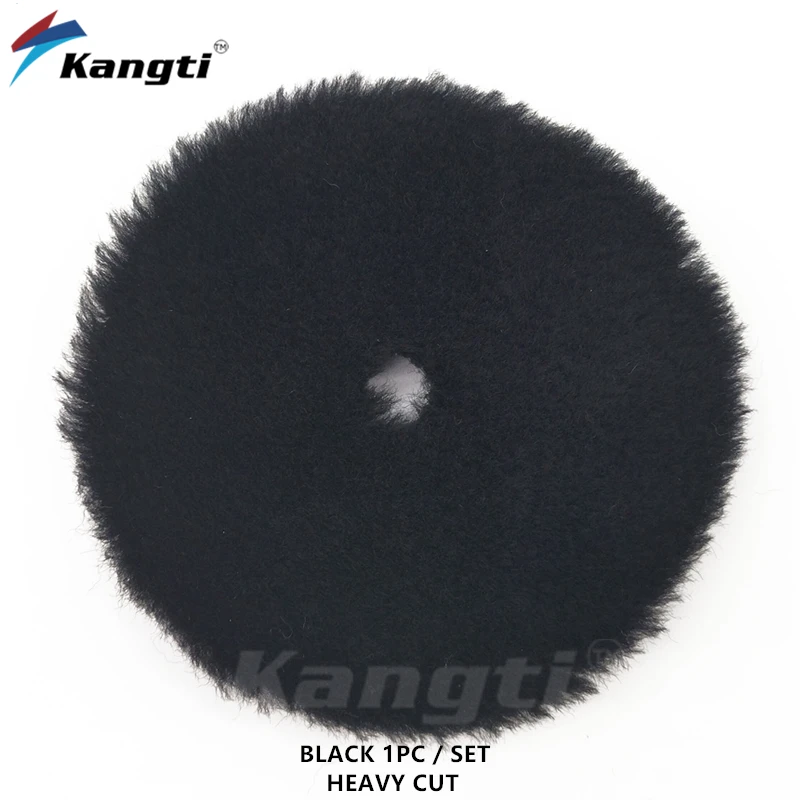 Kangti 5/6 дюймов полировальный диск для автомобиля, полировальные подушечки из натуральной шерсти, шерсть ягненка DA, полировщик, режущие подушечки из пенопласта, наборы абразивных инструментов