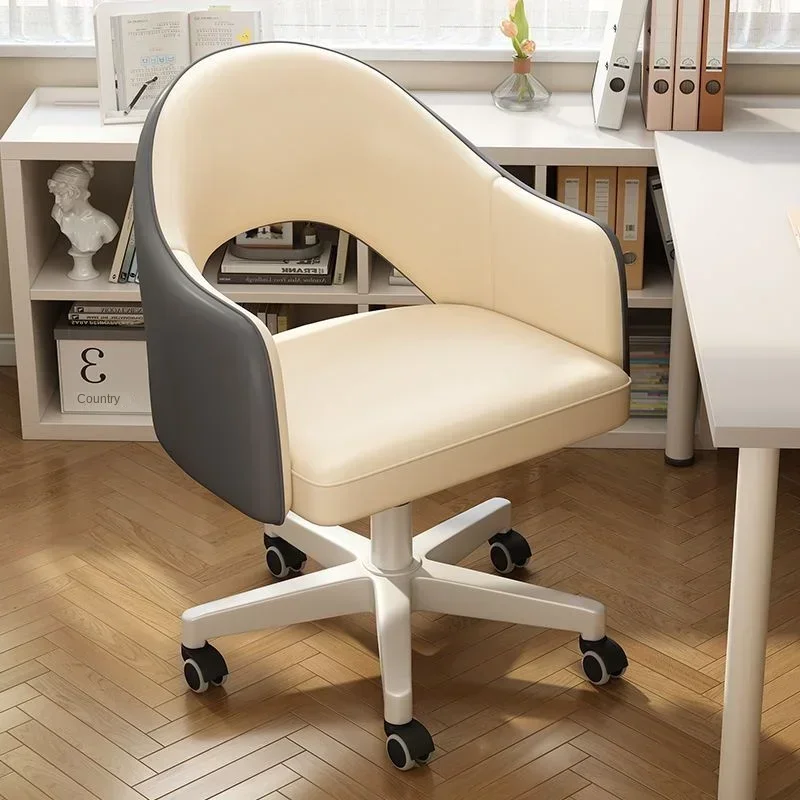 Компьютерное кресло домашнее сидячее удобное вращающееся для девочек спальня
