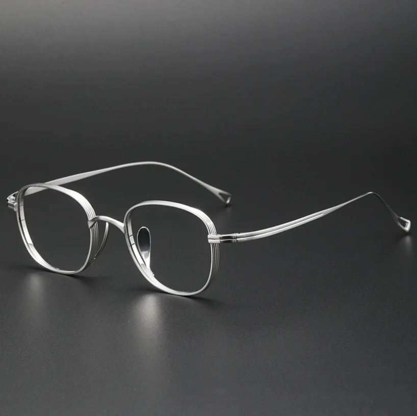 

Prescription Myopia Eyeglasses Frame Pure Titanium Women Retro Optical Eyewear Anti Radiation Vintage Glasses Men Spectacle