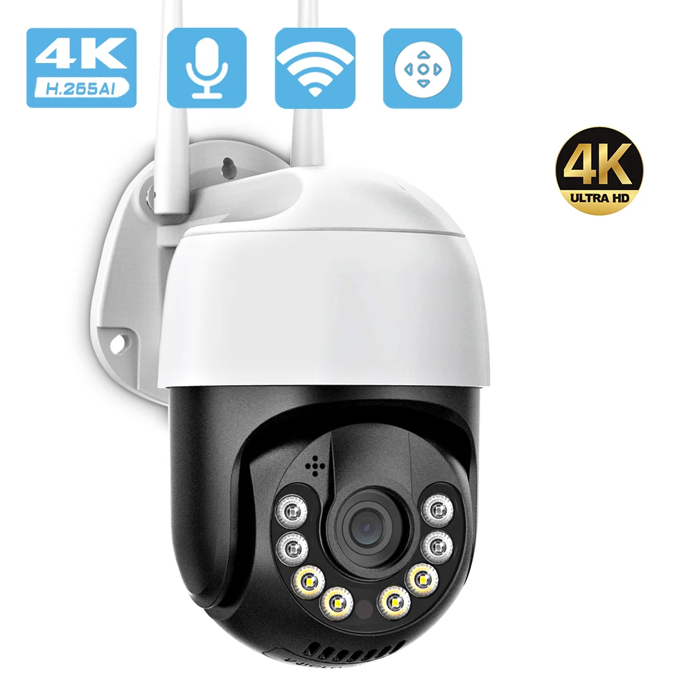 

4K 8MP 5MP HD Audio PTZ WiFi Camera AI Human Detection 1080P Smart Home CCTV Security IP Camera Auto Tracking Video Surveillance