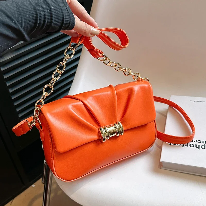 Модный кошелек для покупок на подмышках 9 цветов кожаная сумка через плечо